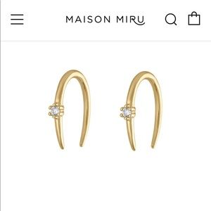 Maison Miru Shooting Star Open Hoop Earring